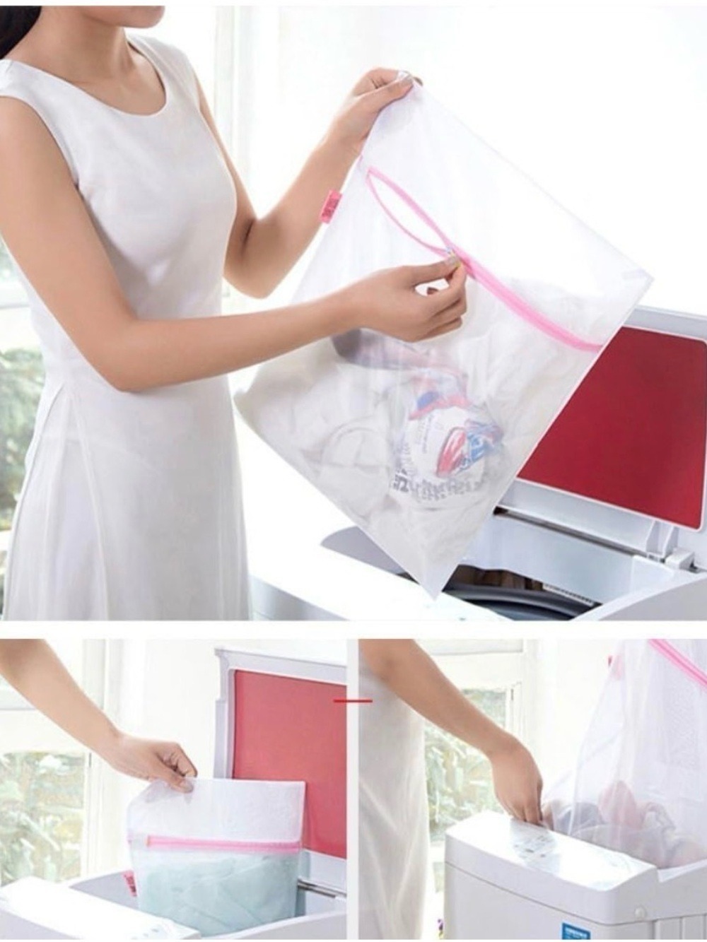 Washing Bag Laundry Delicate Mesh Bag - Set of 2 - 24”X20”